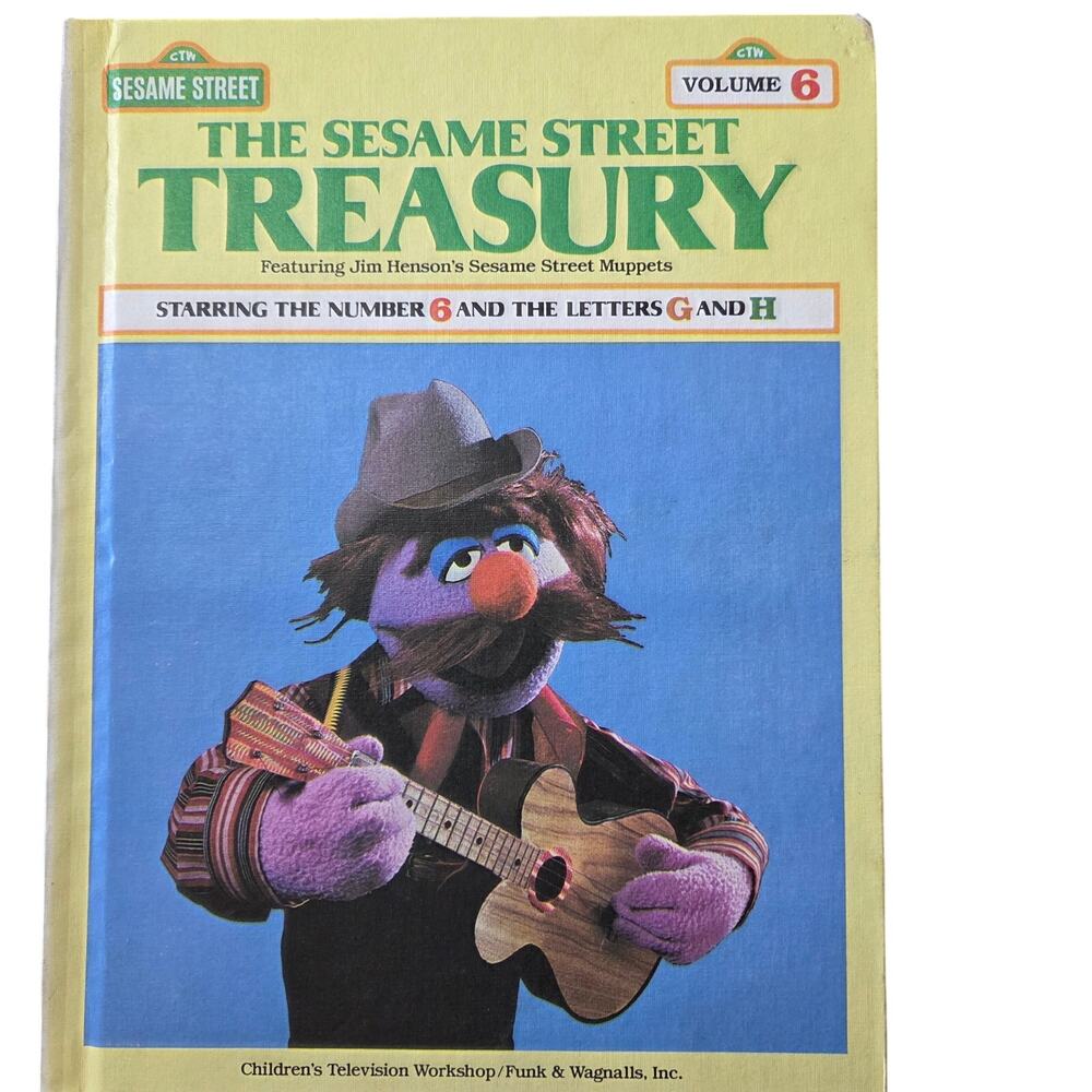 VTG The Sesame Street Treasury volume 6 starring number 6 & letters G & H